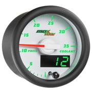 MaxTow White and Green 35 PSI Coolant Pressure Gauge