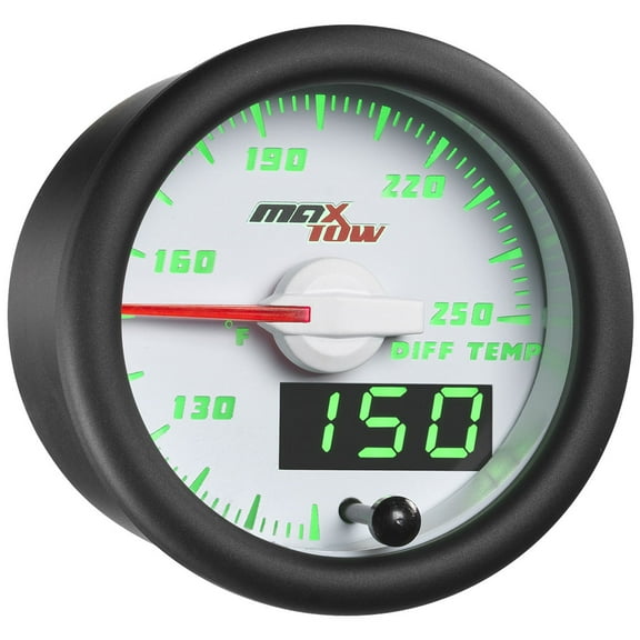 MaxTow White and Green Differential Temperature Gauge