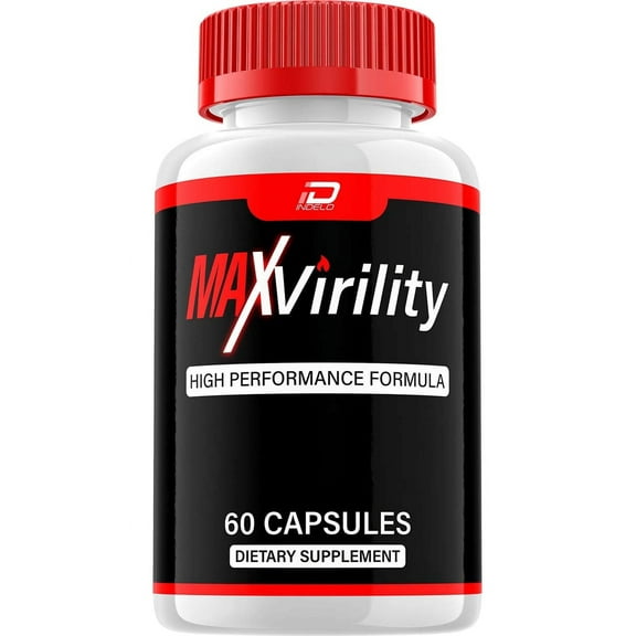MaxVirility for Men Capsules - MaxVirility Vitamin Complex Pills, All Natural Dietary Supplement, 60 Capsule