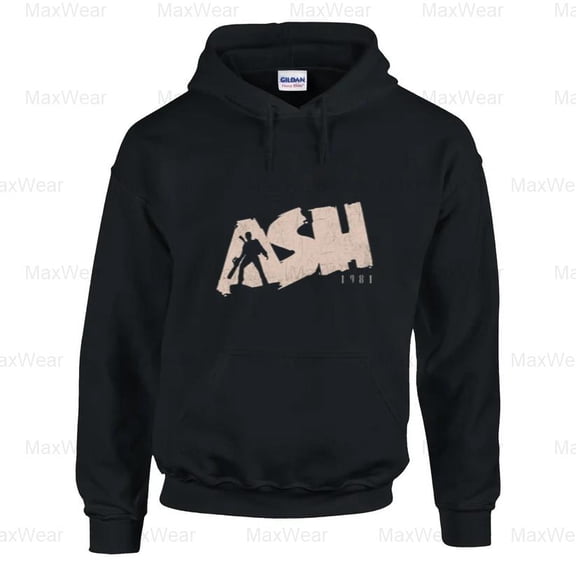 MaxWear31 Ash 1981, Evil Dead Inspired Cabin in the Woods Groovy Horror Classic Hoodie, for Unisex, up to size 5XL.