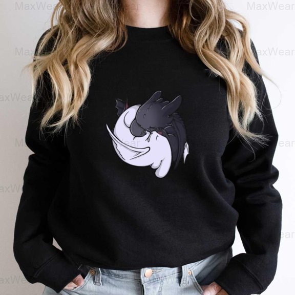 MaxWear81 Dragon Tao, Yin Yang Fantasy Mythical Creature Balance Eastern Philosophy Sweatshirt, for Unisex, up to size 5XL.