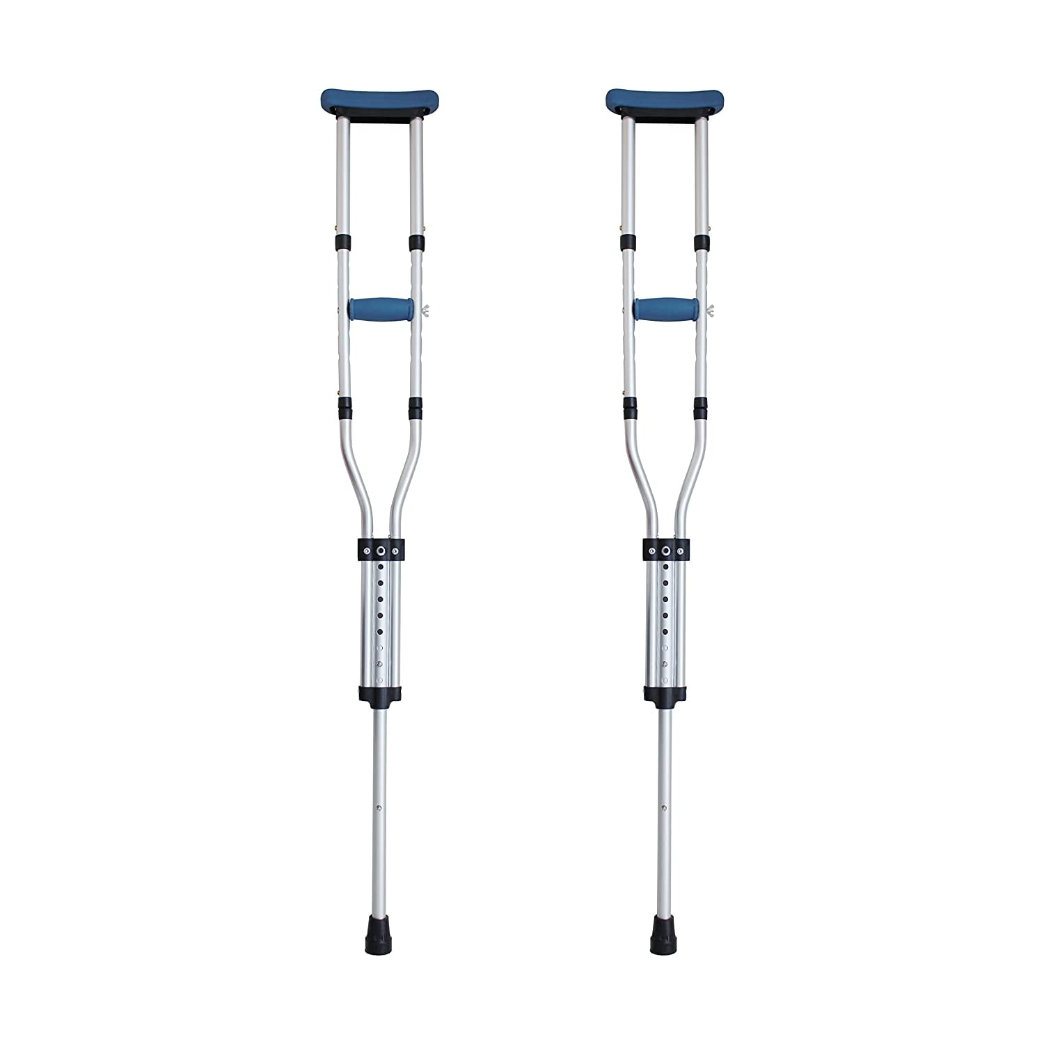 MaxWorks 50601 Folding Aluminum Adjustable Height Underarm Crutches