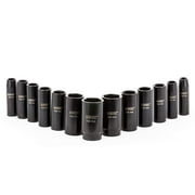 MaxWorks 80783 13-Piece 1/2" Drive Metric Impact Socket Set With Laser Etched Size Marking