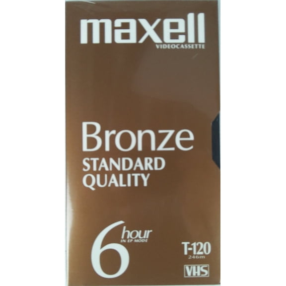 MaxXell Bronze 6hr T-120 VHS (2 Pack)