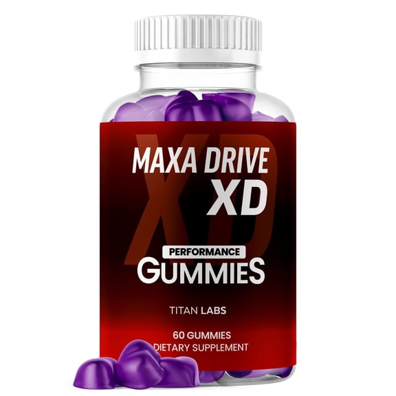 Maxa Drive XD ACV Male Gummies Advanced Formula Vitamin Supplement MaxaDrive XD (1 Pack)