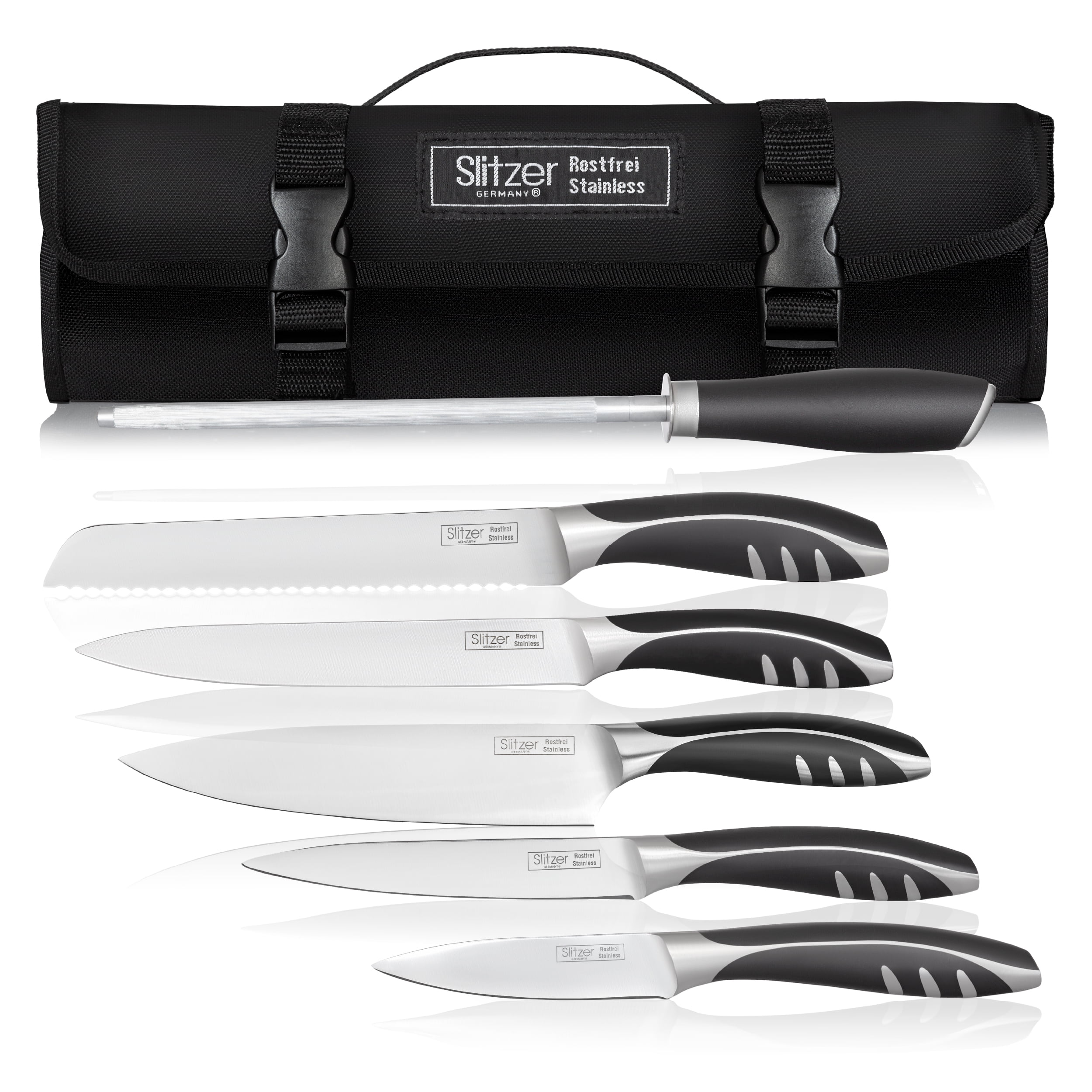 Rada S48 Deluxe Kitchen knife Set 7pc cutlery USA made L/R hand NEW + Free  Cut B