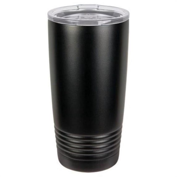 Maxam JDLTM7202 20 oz Stainless Steel Polar Camel Tumblers with Lid, Black