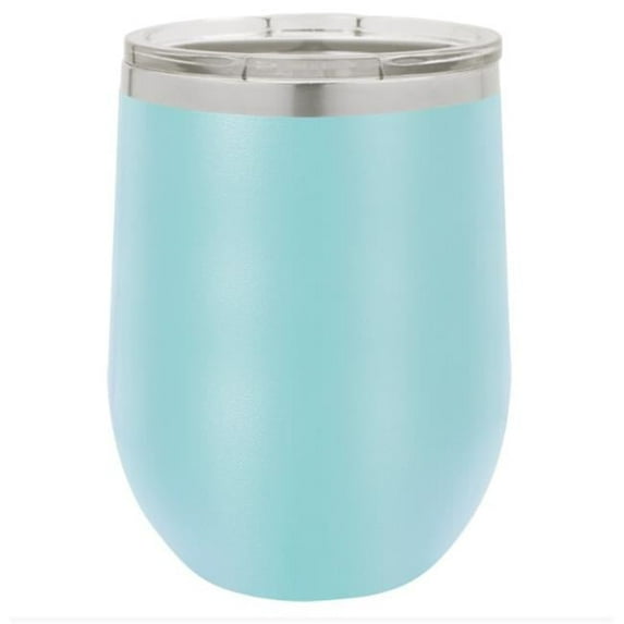 Maxam JDLTM857 12 oz Stainless Steel Polar Camel Stemless Wine Tumbler, Lite Blue