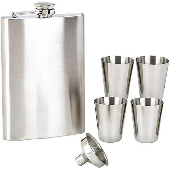 Maxam Maxam Maxam® 6pc Stainless Steel Flask Set