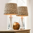 thumbnail image 1 of "Maxax 26"" Coastal Rattan Table Lamps, Set of 2 with Handwoven Seagrass Shade for Living Room or Bedroom", 1 of 9