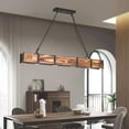 thumbnail image 1 of Maxax 45" Farmhouse Kitchen Island Chandelier，LED Industrial Island Lighting with Solid Wood，Dining Room，Bar, 1 of 5