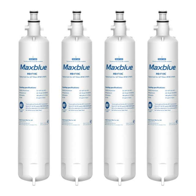 Maxblue RPWFE (with CHIP) Refrigerator Water Filter, Replacement for GE