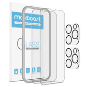 Maxboost 2 Pack Screen Protector with 2 Pack Camera Lens Protector, Compatible for iPhone 13 Pro Max [6.7 inch]