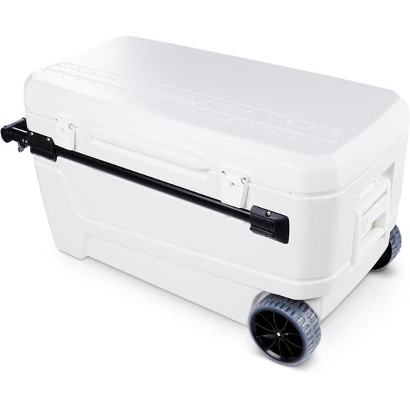 Maxcold Glide 110Qt Wheeled Cooler | Insulated Hard Shell Ice Chest