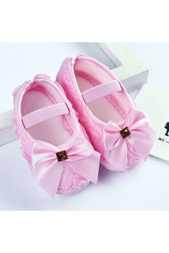 Maxcozy 0-18M Baby Girls Princess Shoes Rose Lace Flowers Bow Walkers Sneakers Kid Newborn Infant Todder Crib Shoes