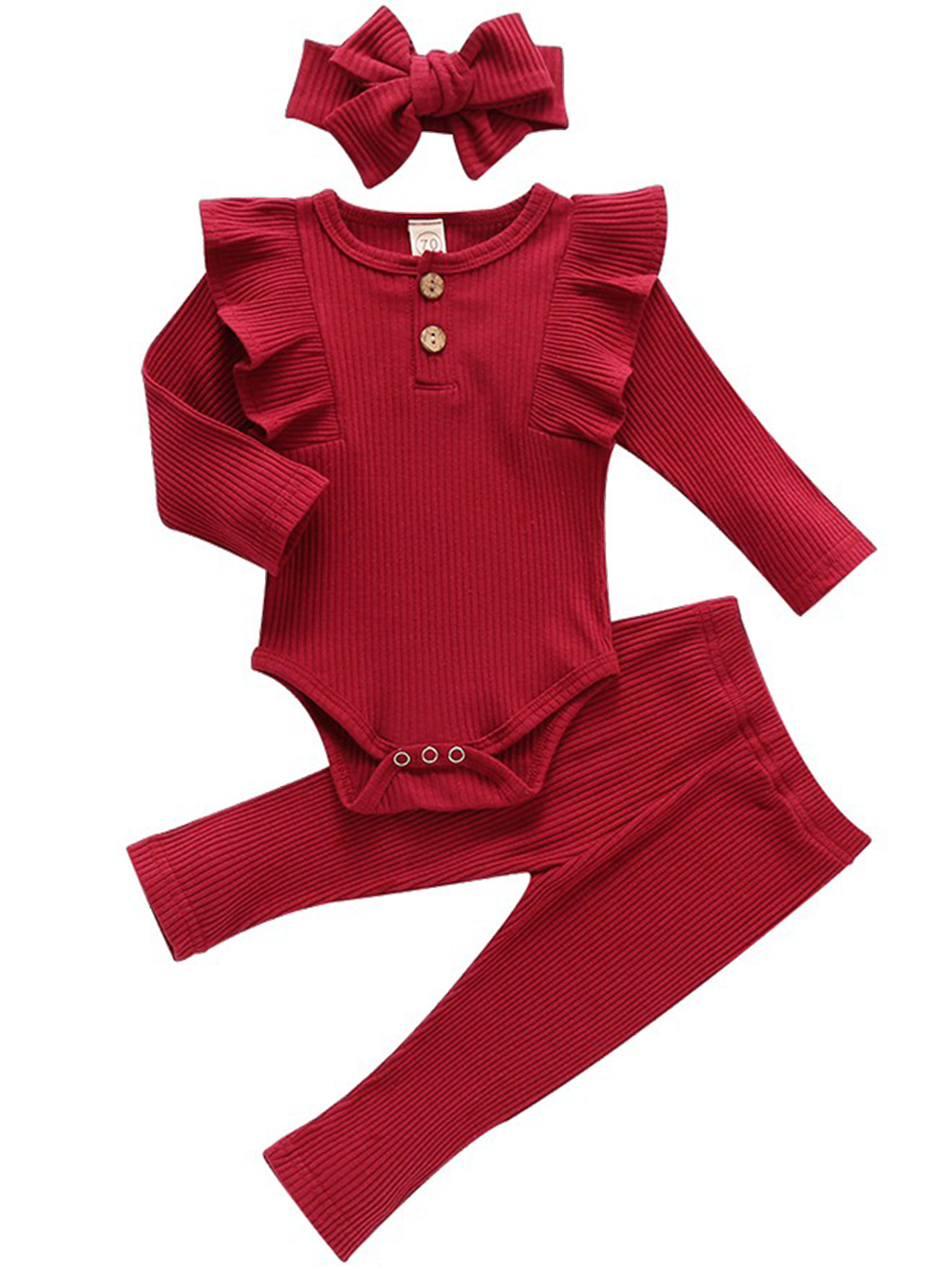 Maxcozy Baby Girl Infant Long Sleeve Romper Jumpsuit Pants Leggings