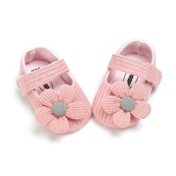Maxcozy Baby Girls Walking Shoes Toddler Anti-Slip Flower Sneakers Infant Soft Soled First Walker Shoes