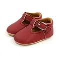 thumbnail image 1 of Maxcozy Infant Baby Boys PU Leather Soft Sole Flats Non-Slip First Walking Sneaker Shoes, 1 of 6