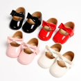 thumbnail image 1 of Maxcozy Infant Toddler Baby Girl's Soft Sole Anti-Slip Casual Shoes PU Leather Bowknot Princess Shoes, 1 of 10