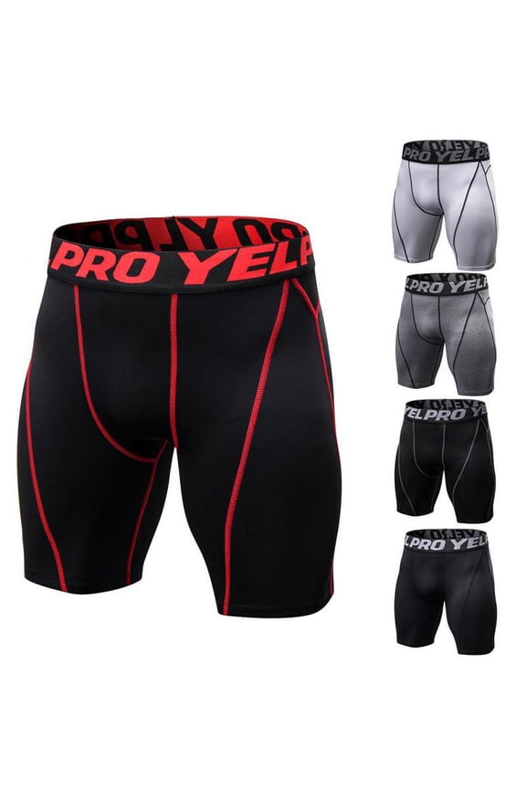 Men's Compression Shorts Quick-drying Elastic Tight Sport Short Pants