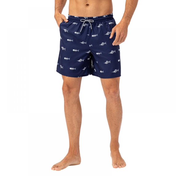 Maxcozy Men's Elastic Waist Beach Casual Breathable Shorts with Pockets