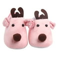 thumbnail image 1 of Maxcozy Newborn Baby Boys Girls Winter Slippers Shoes Non Skid Moccasins Infant House Walking Crib Shoes 0-6 Months Pink, 1 of 6
