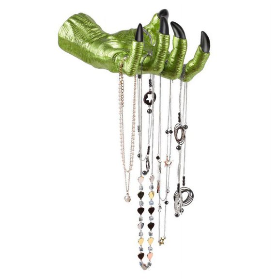 Maxcozy Novel Wall Hanging Decor Resin Witch's Hand Rack for Key, Jewelry, Ornament Storage