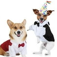 thumbnail image 1 of Maxcozy Pets Gentleman Suit Formal Shirt Tuxedo, Dog Suit Bow Tie Costume, Gentleman Dog Wedding Party Suit, 1 of 7