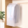 thumbnail image 1 of Maxcozy Thicken Hanging Garment Bags for Closet Storage Bottom Enclosed Garment Rack Cover Sealed Wardrobe Clothes Protector for Coats, Suits, Dresses （Not Including Frame ), 1 of 8