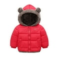 thumbnail image 1 of Maxcozy Toddler Kids Winter Warm Fleece Jacket Velvet Cotton Coat Outerwear Down Coat for 1-6T Boys Girls, 1 of 3