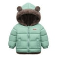 thumbnail image 1 of Maxcozy Toddler Kids Winter Warm Fleece Jacket Velvet Cotton Coat Outerwear Down Coat for 1-6T Boys Girls, 1 of 2