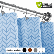 Maxda Adjustable 43" ~ 72" Stainless Steel Tension Shower Curtain Rod, No Drill  - Matt Nickle