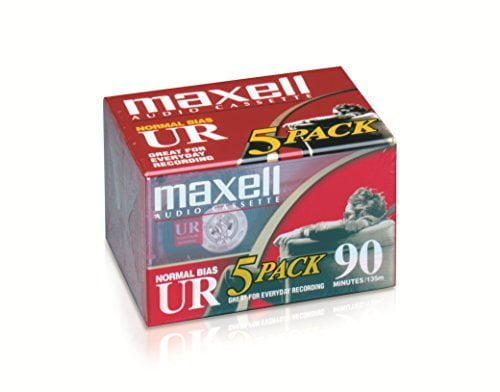 Maxell UR Type I Audio Cassette - 5 x 90Minute - Normal Bias