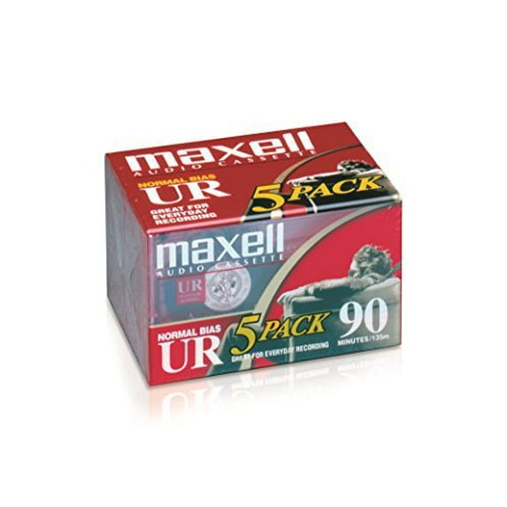 Maxell UR Type I Audio Cassette - 5 x 90Minute - Normal Bias