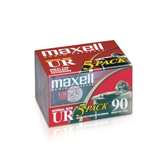 Maxell UR Type I Audio Cassette - 5 x 90Minute - Normal Bias