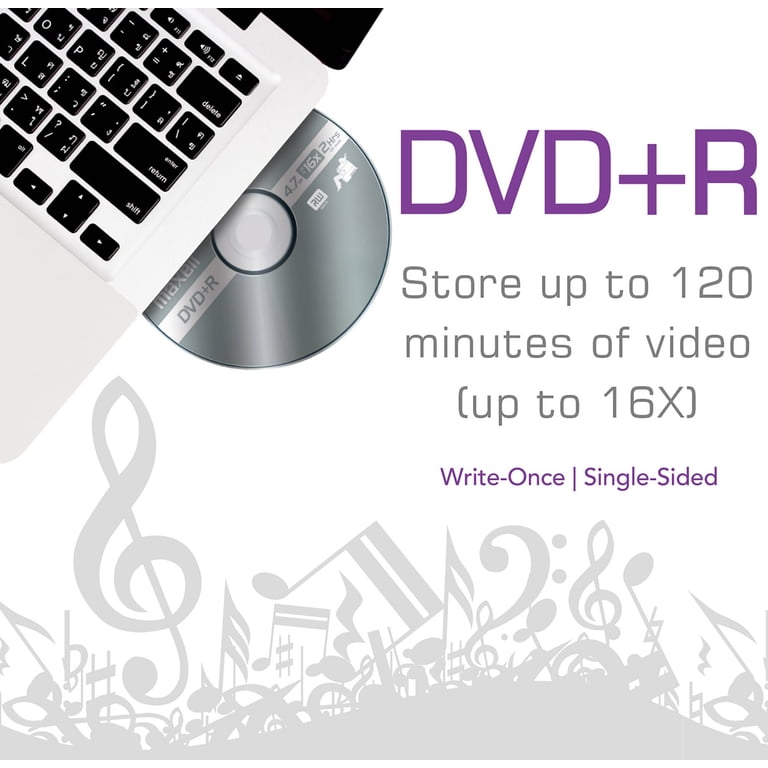 Maxell 120 Min 4.7 GB 16X DVD-R Recordable Blank Media, 10 Pack