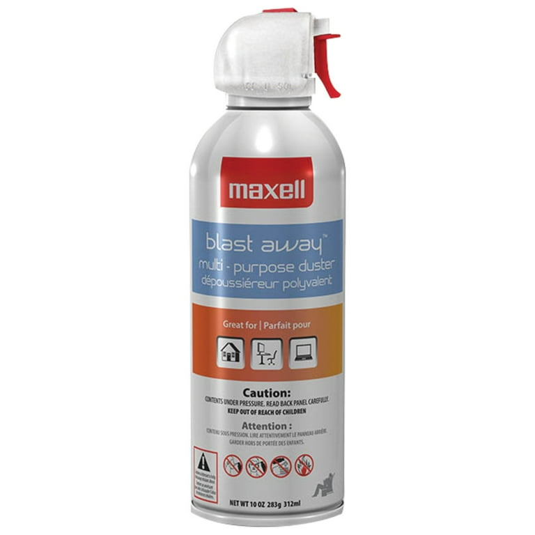 Maxell All-purpose Duster Canned Air - For Multipurpose - 10 fl oz - 1 Each - Blue, White Maxell All-purpose Duster Canned Air - For Multipurpose - 10 fl oz - 1 Each - Blue, White