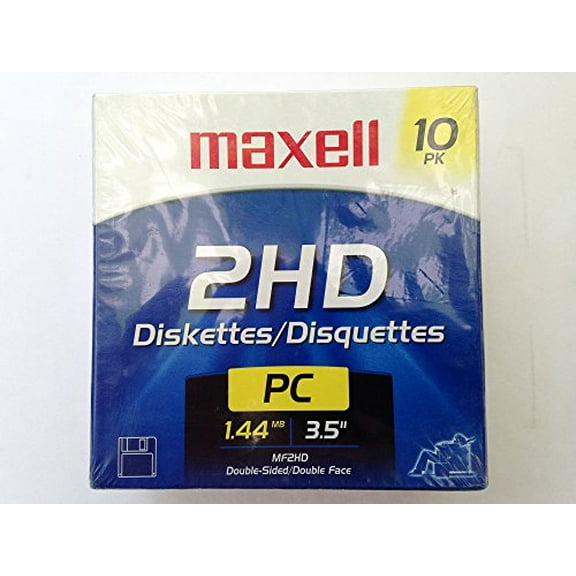 Maxell 3.5 HD 1.44MB Pre-Formatted MF2HD 10-Pack