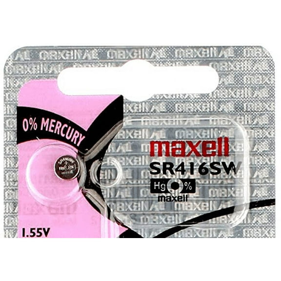 Maxell 337 SR416SW 1.55V Silver Oxide Button Cell Watch Battery