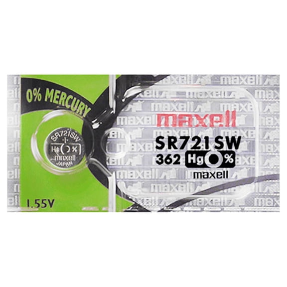 Maxell 362 SR721SW 1.55V Silver Oxide Watch Battery (1 Pc)