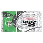 Maxell 364 SR621SW 1.55V Silver Oxide Watch Battery 1 Pc