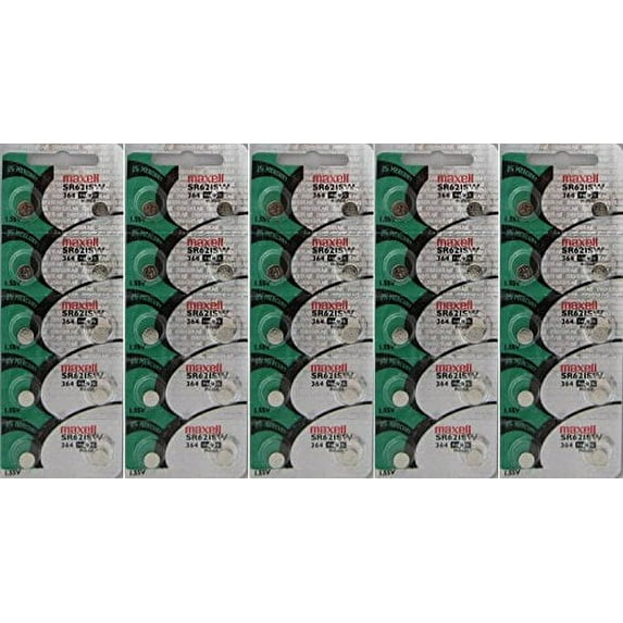 Maxell 364 Watch and Calculator Batteries x 50