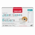 thumbnail image 1 of Maxell 40-Pack CD-DVD Slimline Jewel Cases, Clear, 1 of 5
