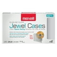 thumbnail image 1 of Maxell 40-Pack CD-DVD Slimline Jewel Cases, Clear, 1 of 5
