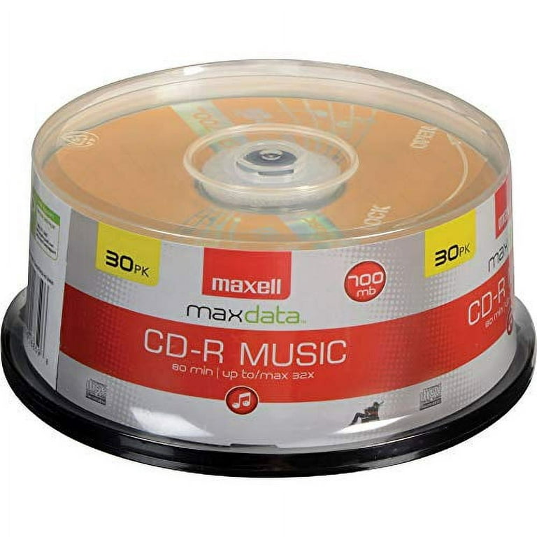 New Maxell CD-R Blank CD 80min 700mb 1 Disc Only