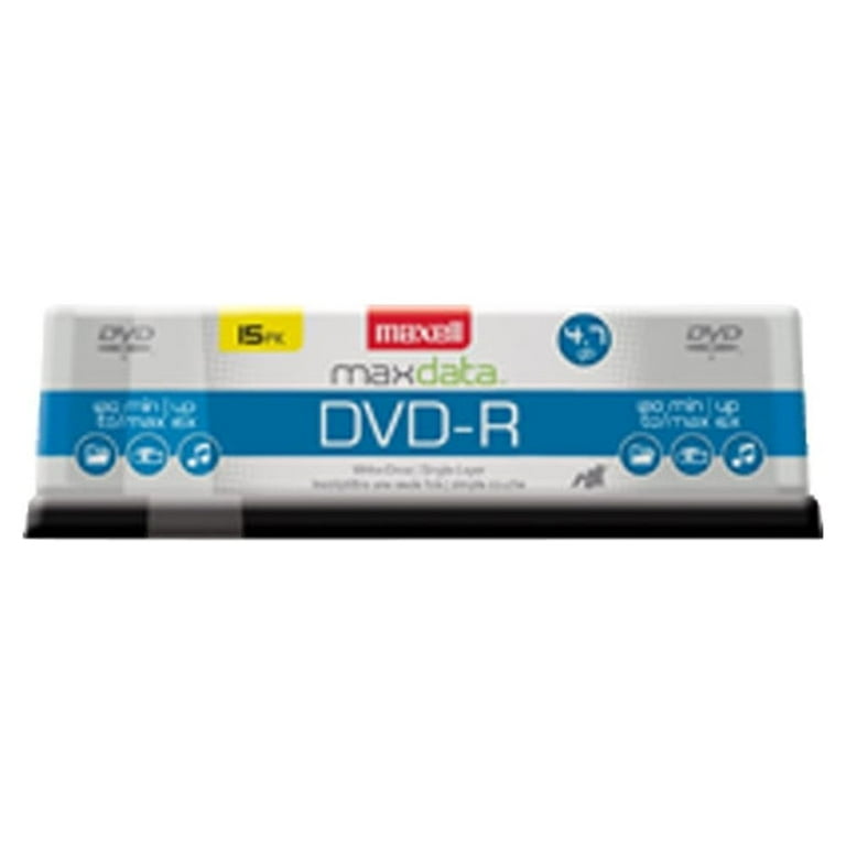 Maxell 4.7GB 120-Minute DVD-Rs, 16x Recording Speed, Blank