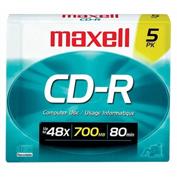 Maxell 648220 CD-R Disc 5 Count