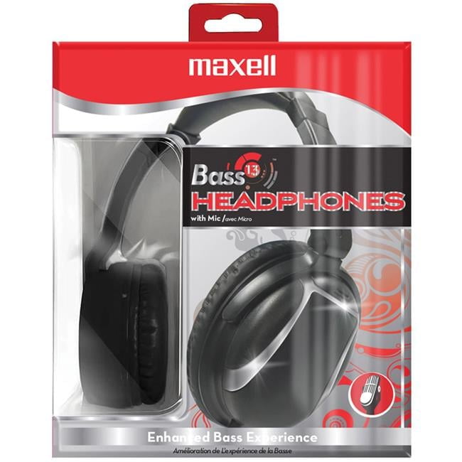Maxell MAX199840 Bass13 Headphones with Mic