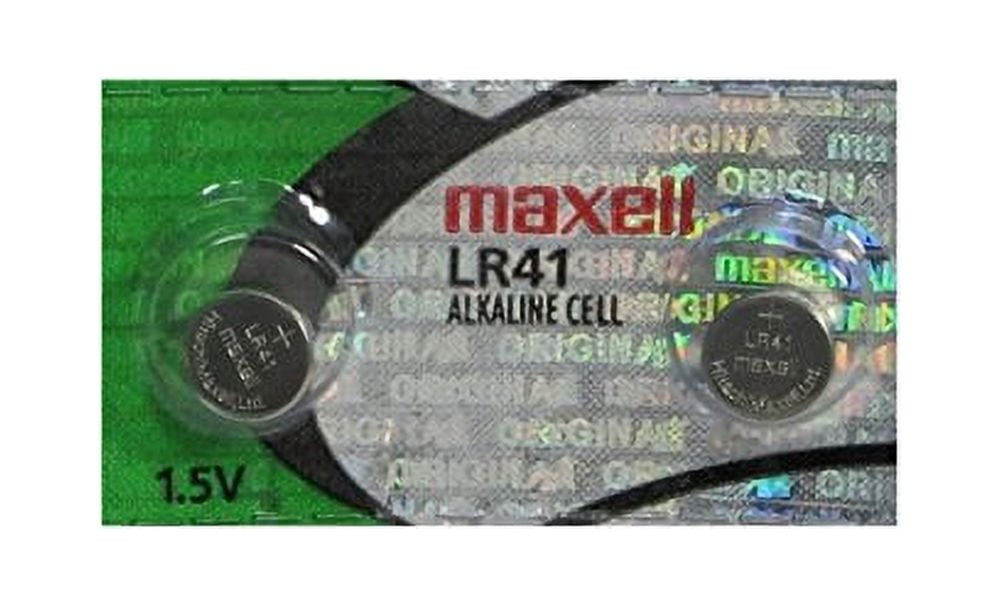 Maxell Batteries LR41 (192, AG3) Alkaline Button Size Battery, On Tear  Strip (Pack of 10)