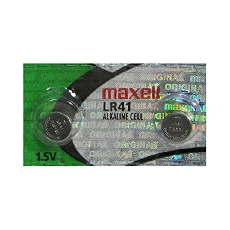 LR41-BP10 - Maxell LR41 Alkaline Button Cell Battery replaces 192, AG3,  G3A, GP192, L736, LR41, RW87, V3GA